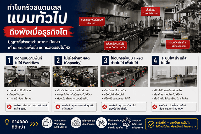 ออกแบบครัวร้านอาหาร