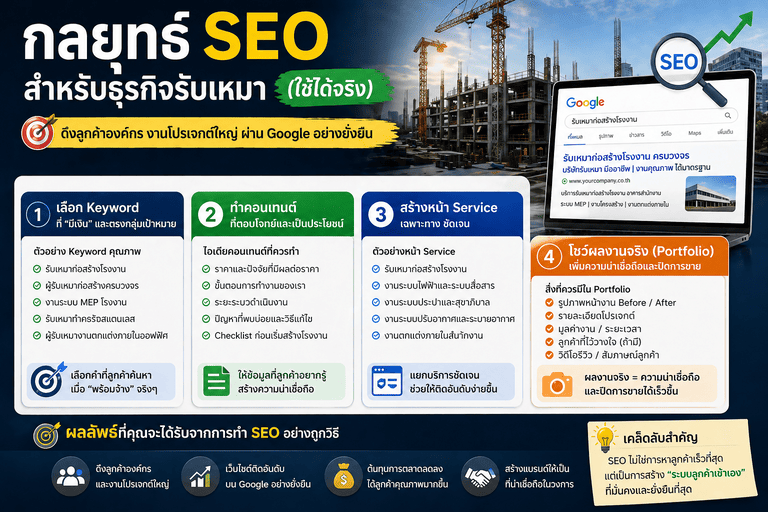 SEO สำหรับผู้รับเหมา,