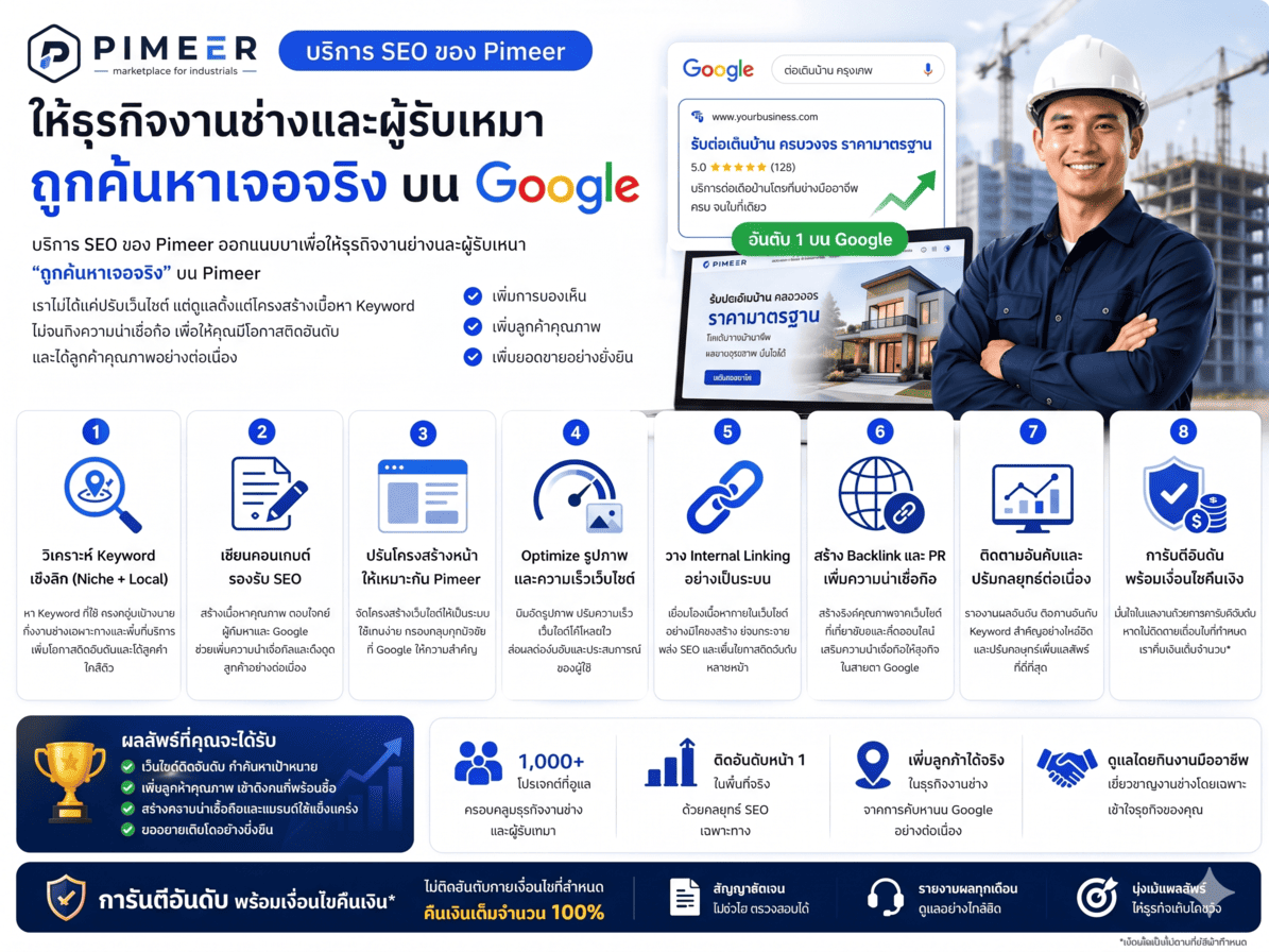 บริการทำ SEO by Pimeer