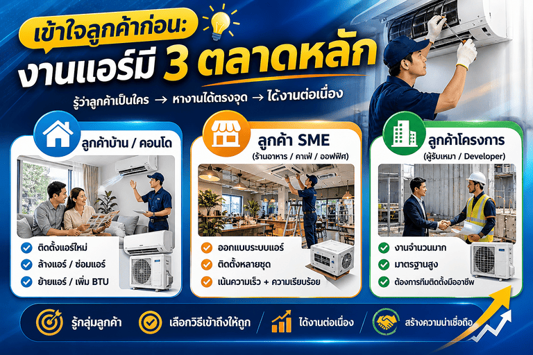 หาลูกค้าช่างแอร์