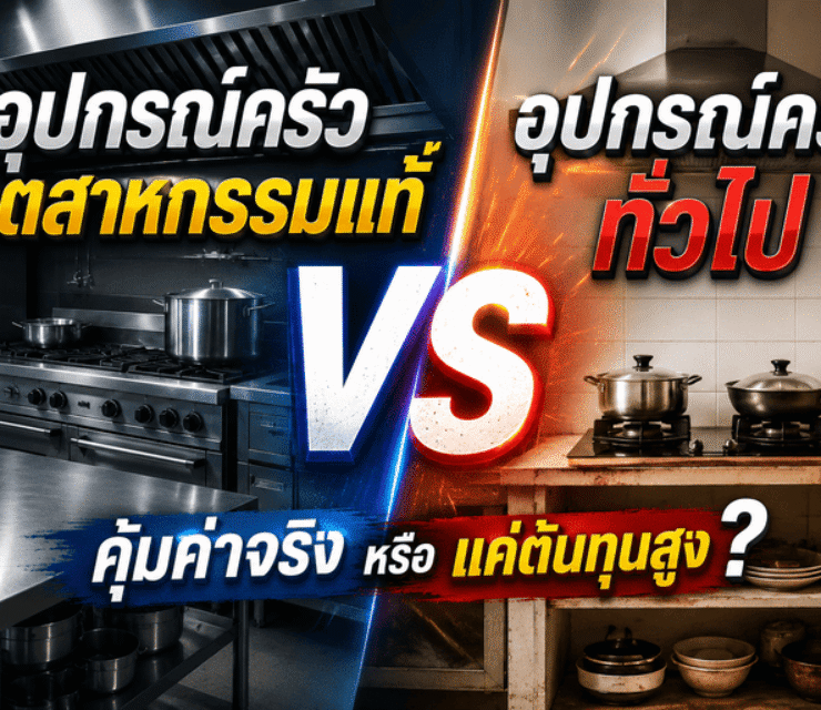 อุปกรณ์ครัวอุตสาหกรรมแท้ vs อุปกรณ์ครัวทั่วไป: คุ้มค่าจริงหรือแค่ต้นทุนสูง
