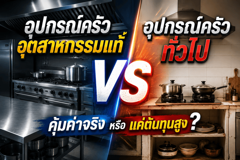 อุปกรณ์ครัวอุตสาหกรรมแท้ vs อุปกรณ์ครัวทั่วไป: คุ้มค่าจริงหรือแค่ต้นทุนสูง