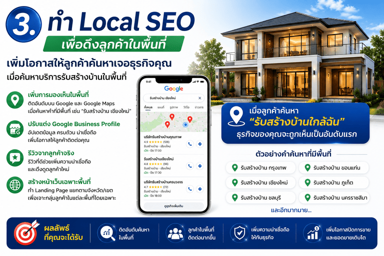 ทำ Local SEO เพื่อดึงลูกค้าในพื้นที่