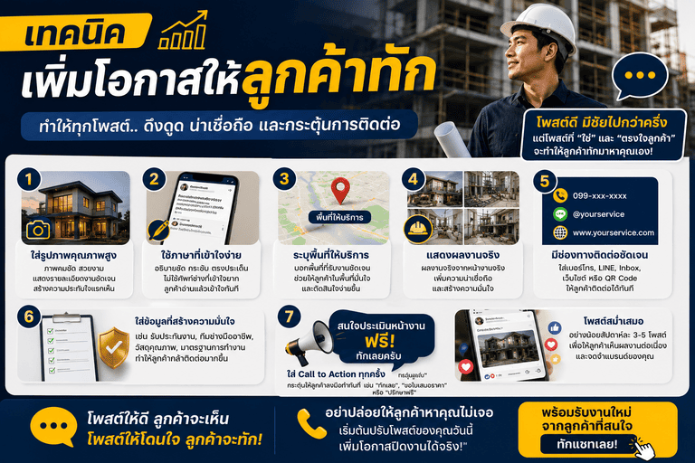 เทคนิคเพิ่มโอกาสให้ลูกค้าทัก