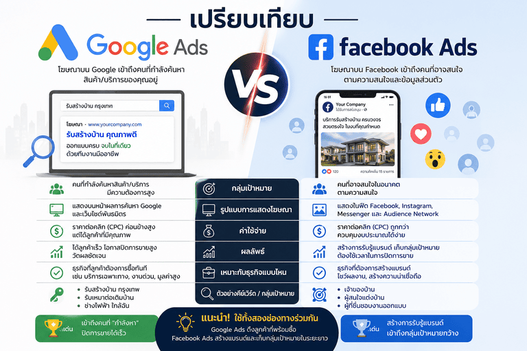  การตลาดออนไลน์ธุรกิจรับเหมา